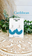 Load image into Gallery viewer, Mac and Me handmade crochet earrings
